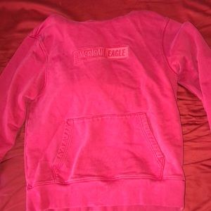 Red American eagle hoodie